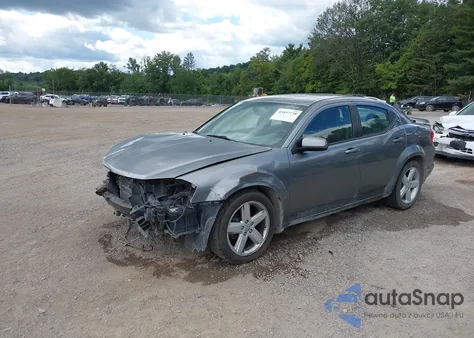 2012 Dodge Avenger Sxt Plus из США, поврежденный, VIN 1C3CDZEG4CN238702